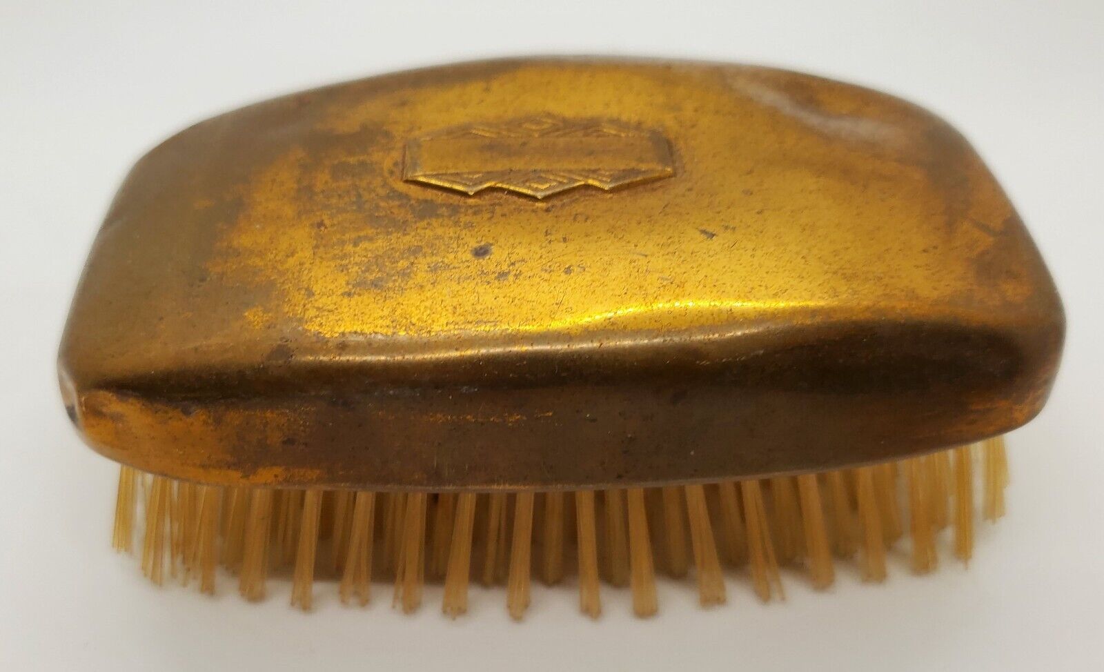Vintage Art Deco Copper Tone Clothes Brush 4.5\