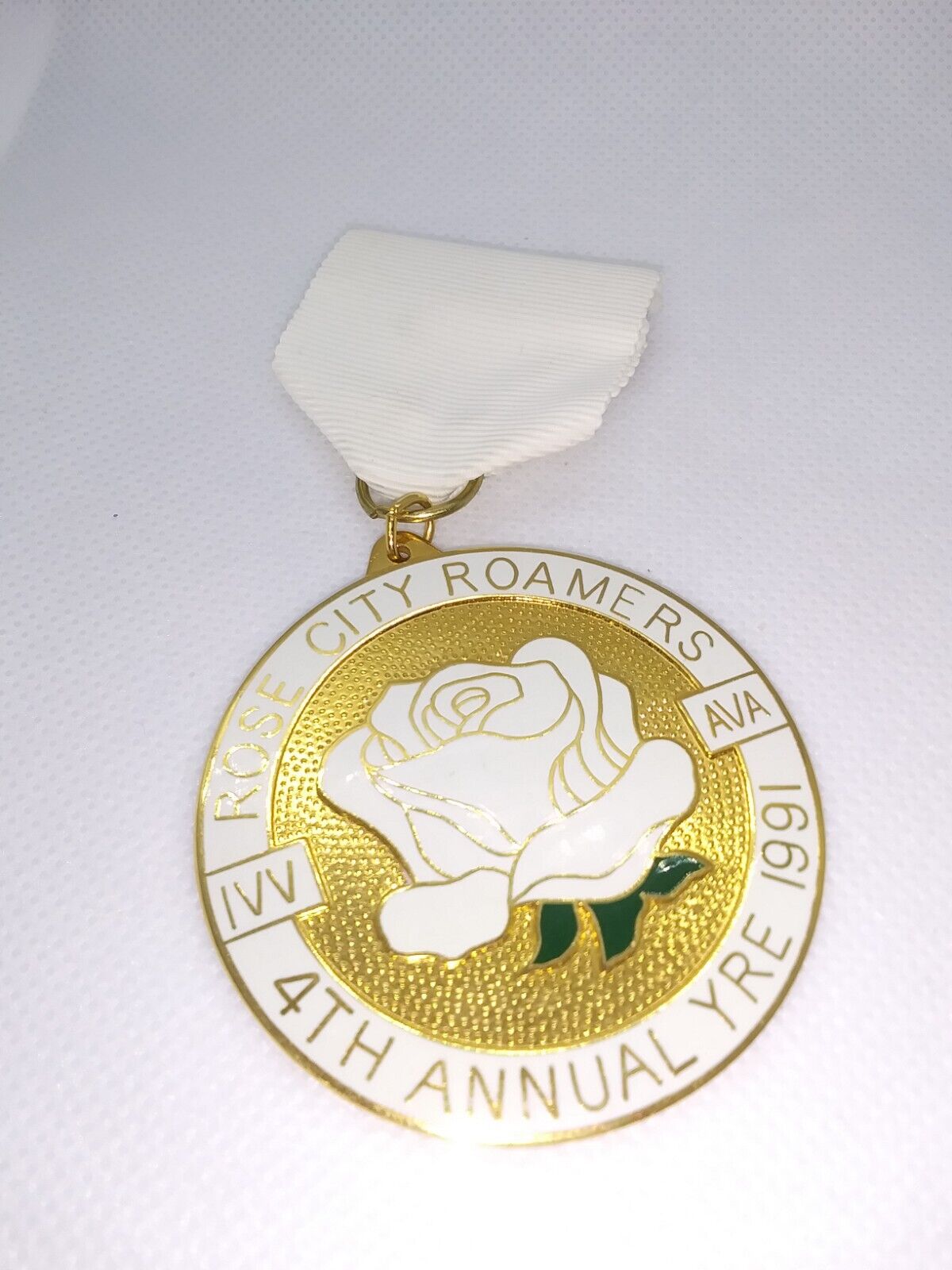 Rose City Roamers IVV AVA 4th Annual YRE 1991 Award Pinback Medal