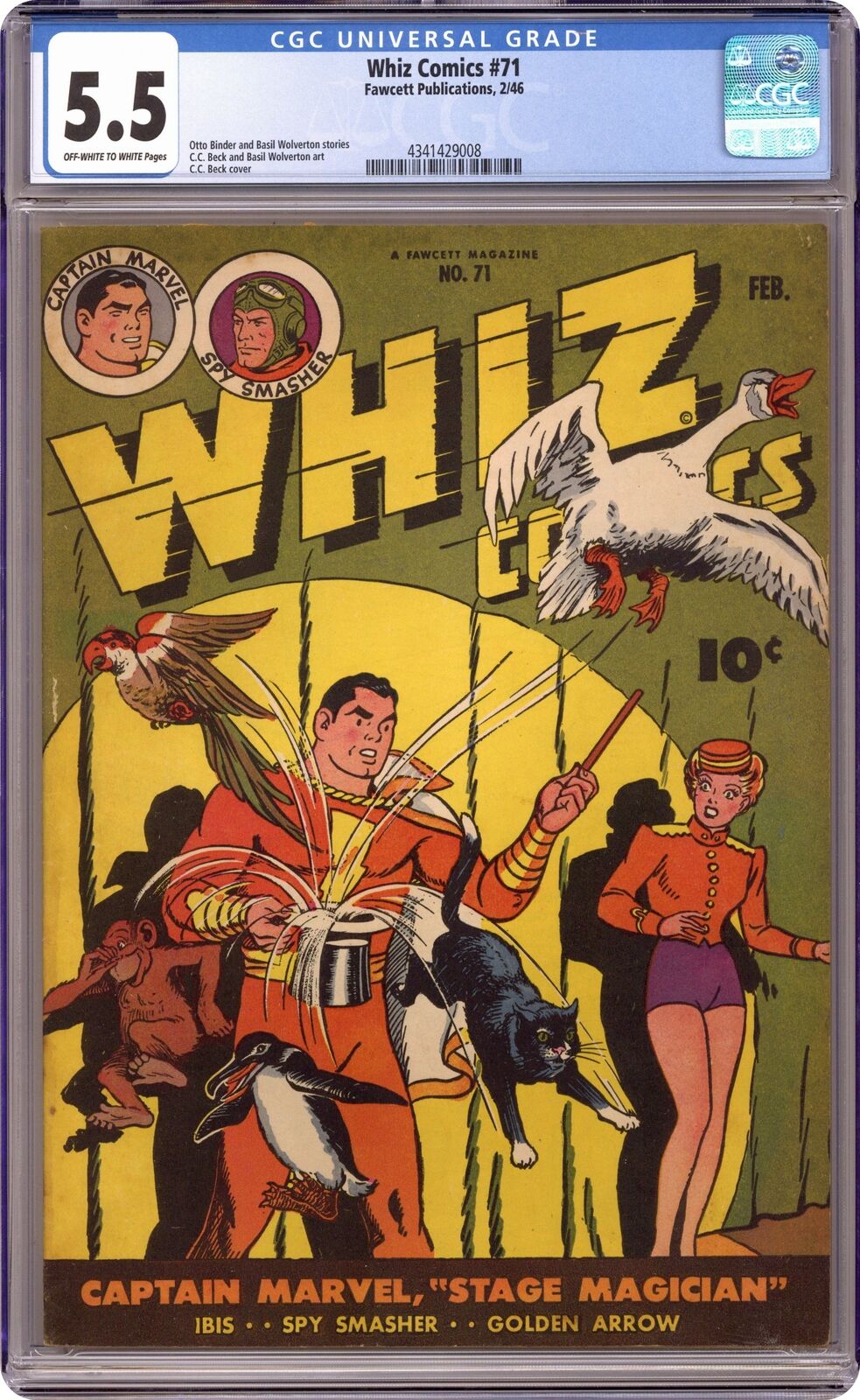 Whiz Comics #71 CGC 5.5 1946 4341429008