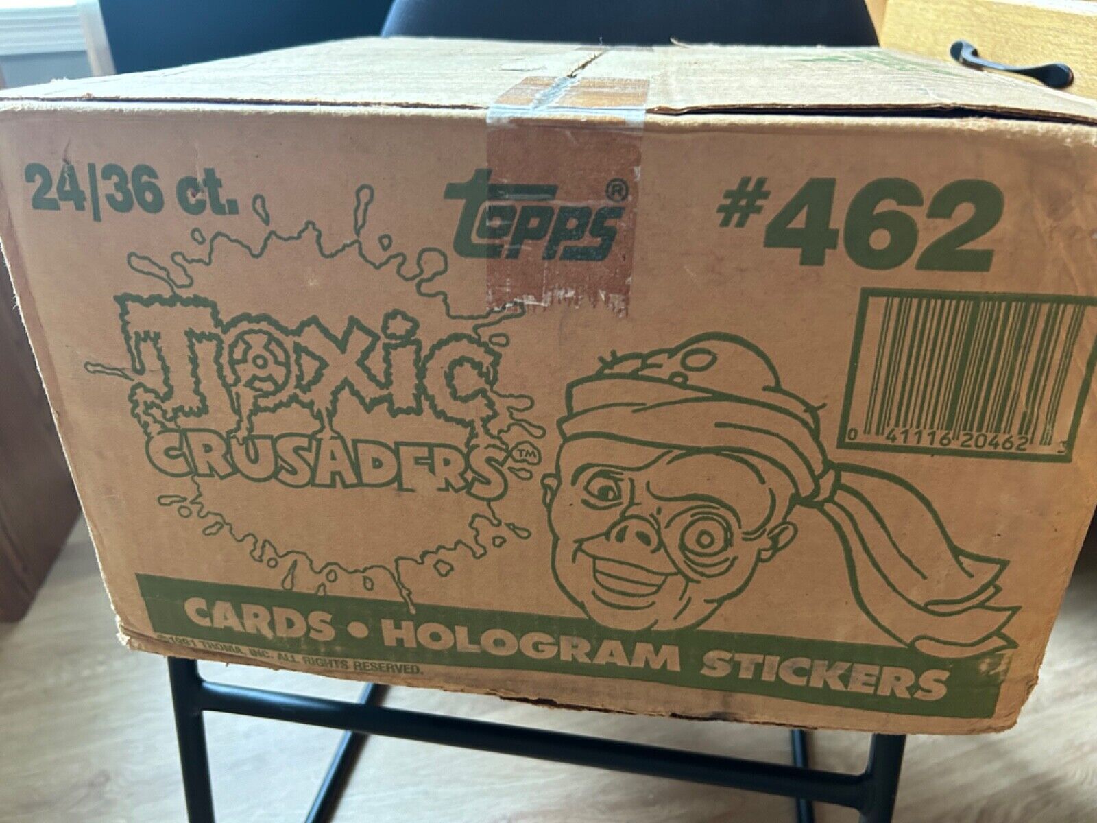 1991 Topps Toxic Crusaders 24-box CASE w/36 packs per box - hard to find case