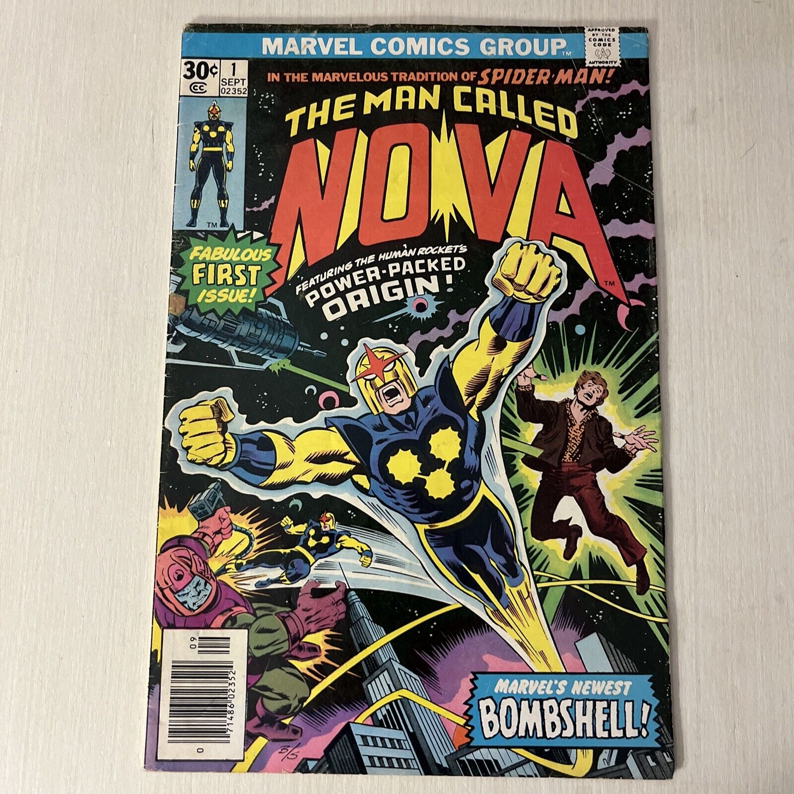 Nova #1 (Marvel, September 1976) 1st Appearance Of Richard Ryder Nova