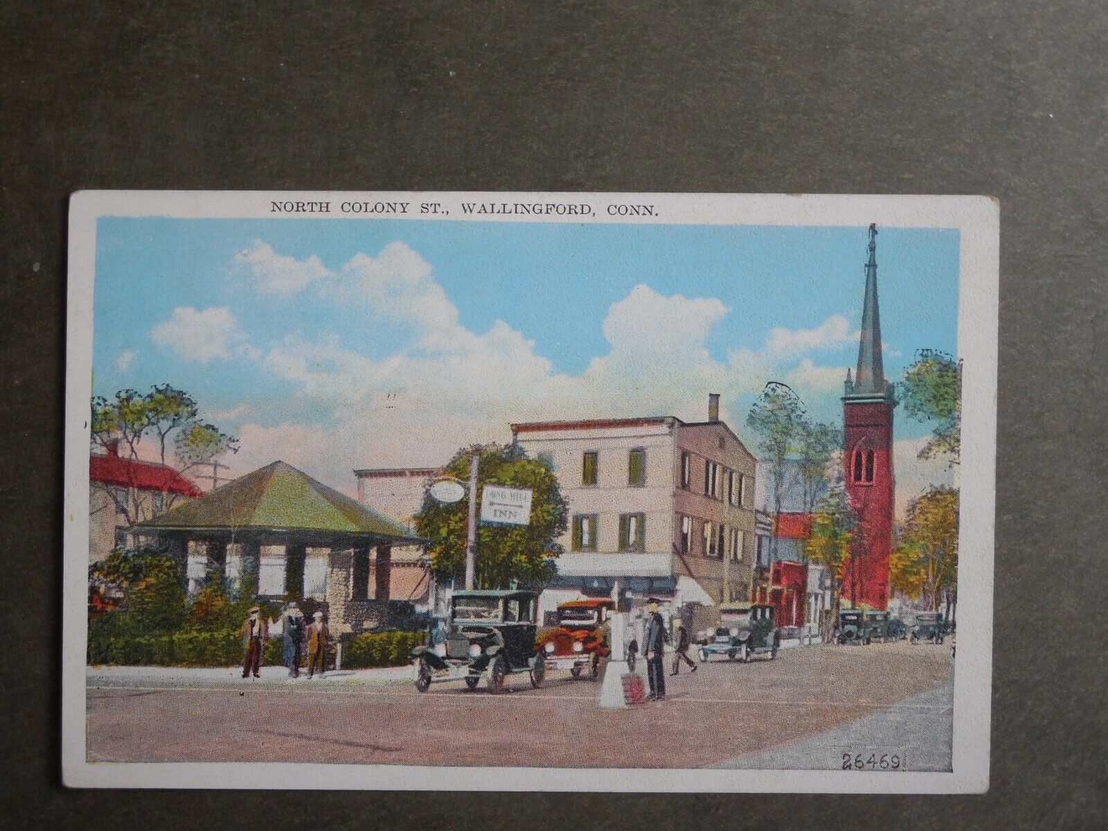 Postcard E48477  Wallingford, CT South Colony Street  c-1915-1930