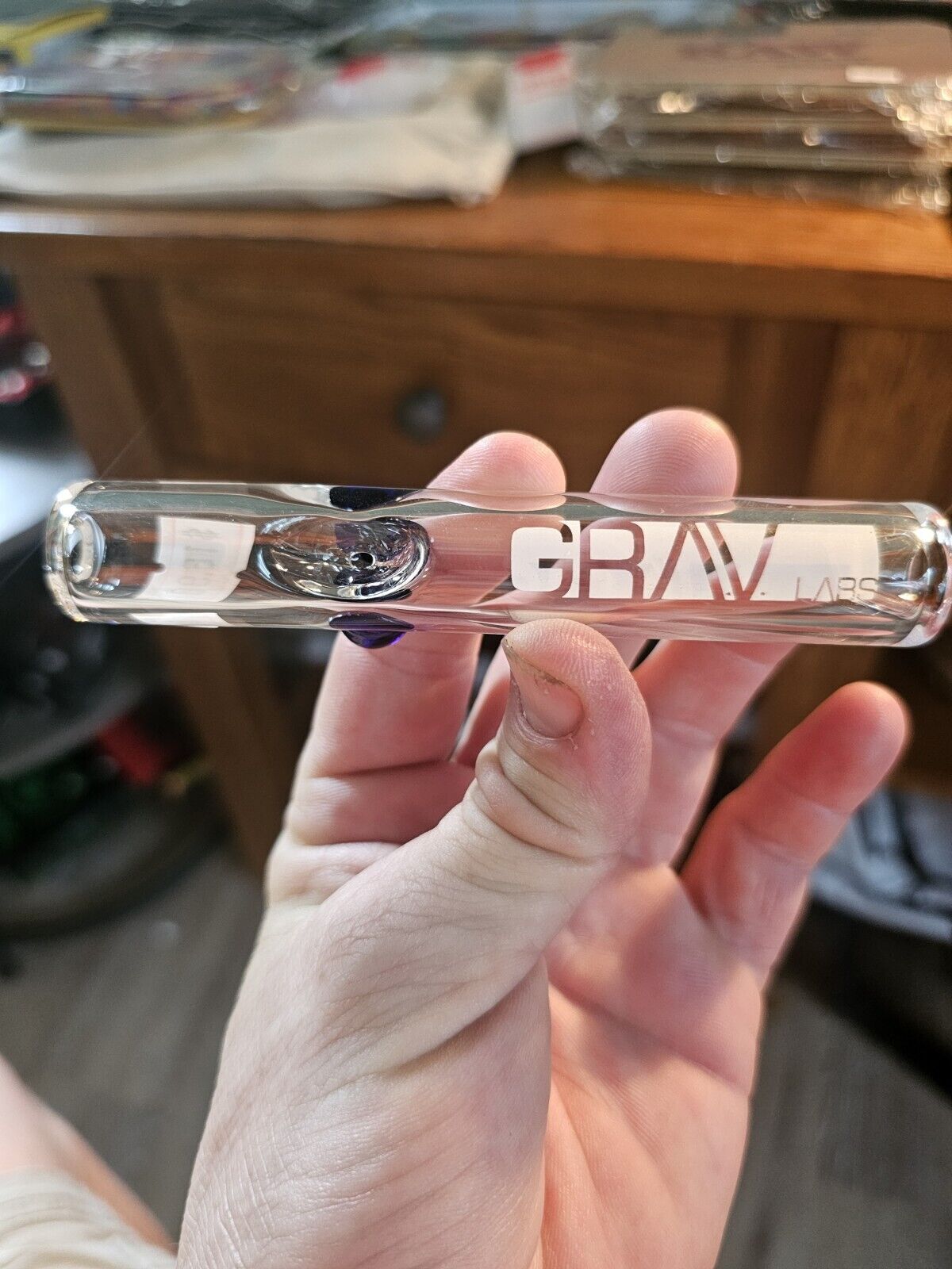 GRAV® Clear Classic Steamroller - Clear - Etch Label USA Made 