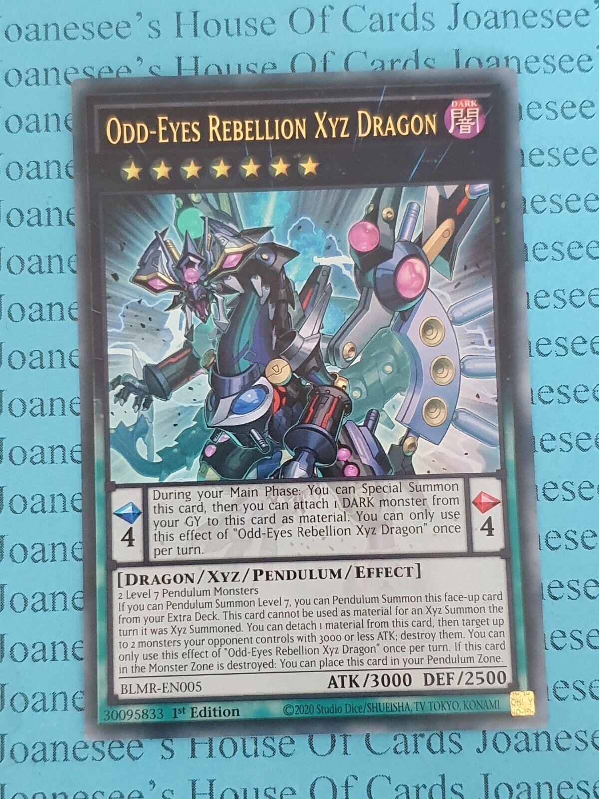 Odd-Eyes Rebellion Xyz Dragon BLMR-EN005 Ultra Rare Yu-Gi-Oh Card 1st New