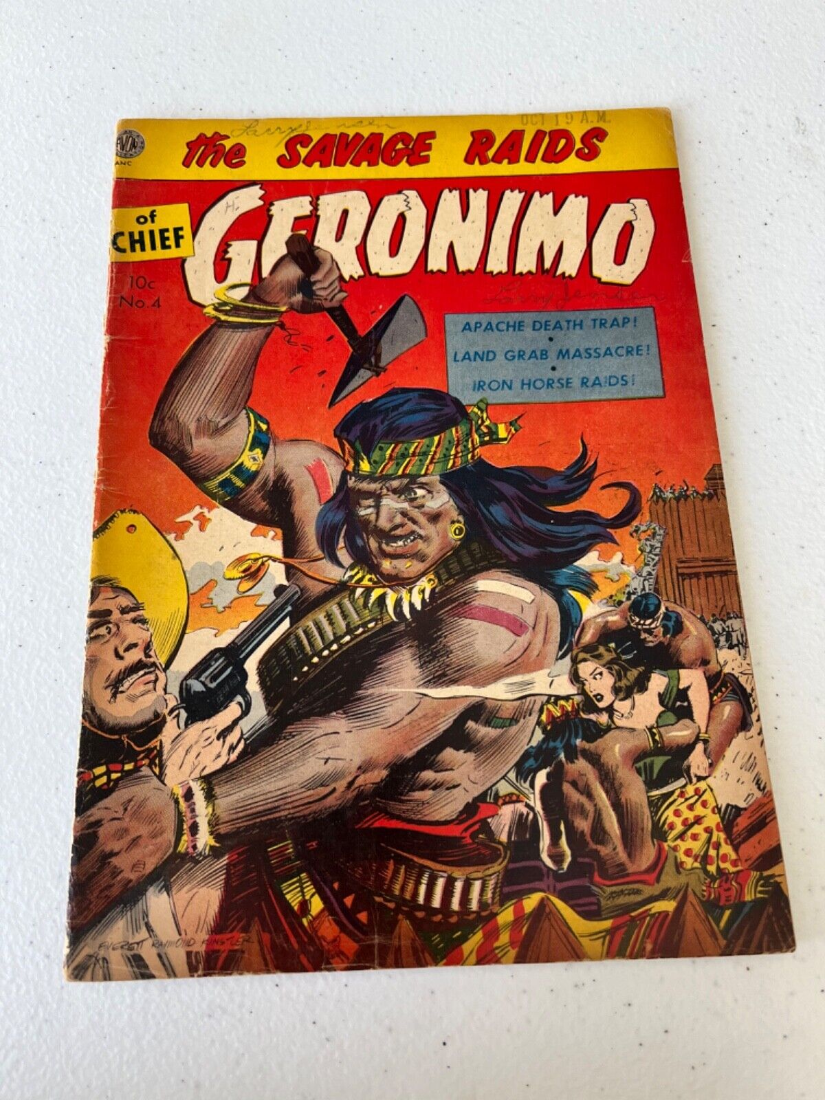 The Savage Raids of Chief Geronimo #4 VG 4.0 1952