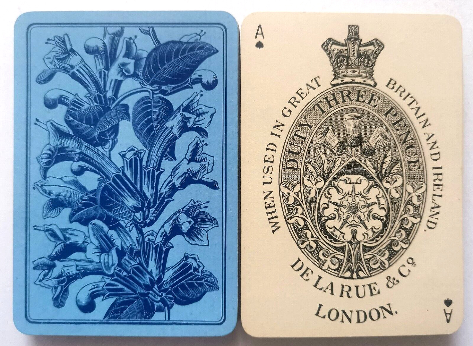 ANTIQUE PLAYING CARDS DE LA RUE WIDE 32 & 2 CARD GREAT MOGHUL 1880s UK FREEPOST
