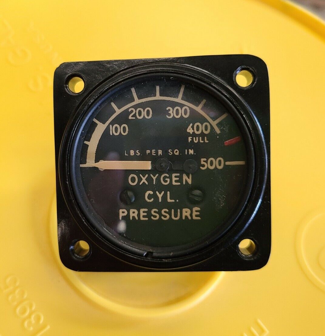 Vintage Warbird Low Pressure Oxygen Gage AN-6021-1A