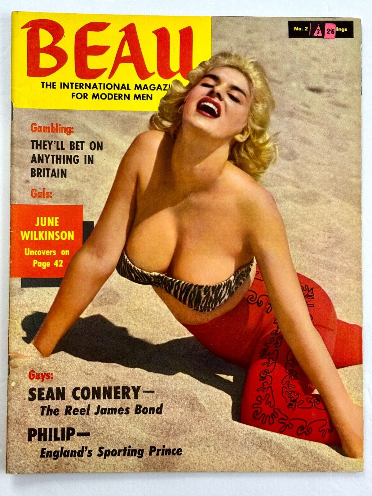 Beau Magazine Vol.1 No.2 July 1966 UK June Wilkinson, Harrison Marks and Sean Co