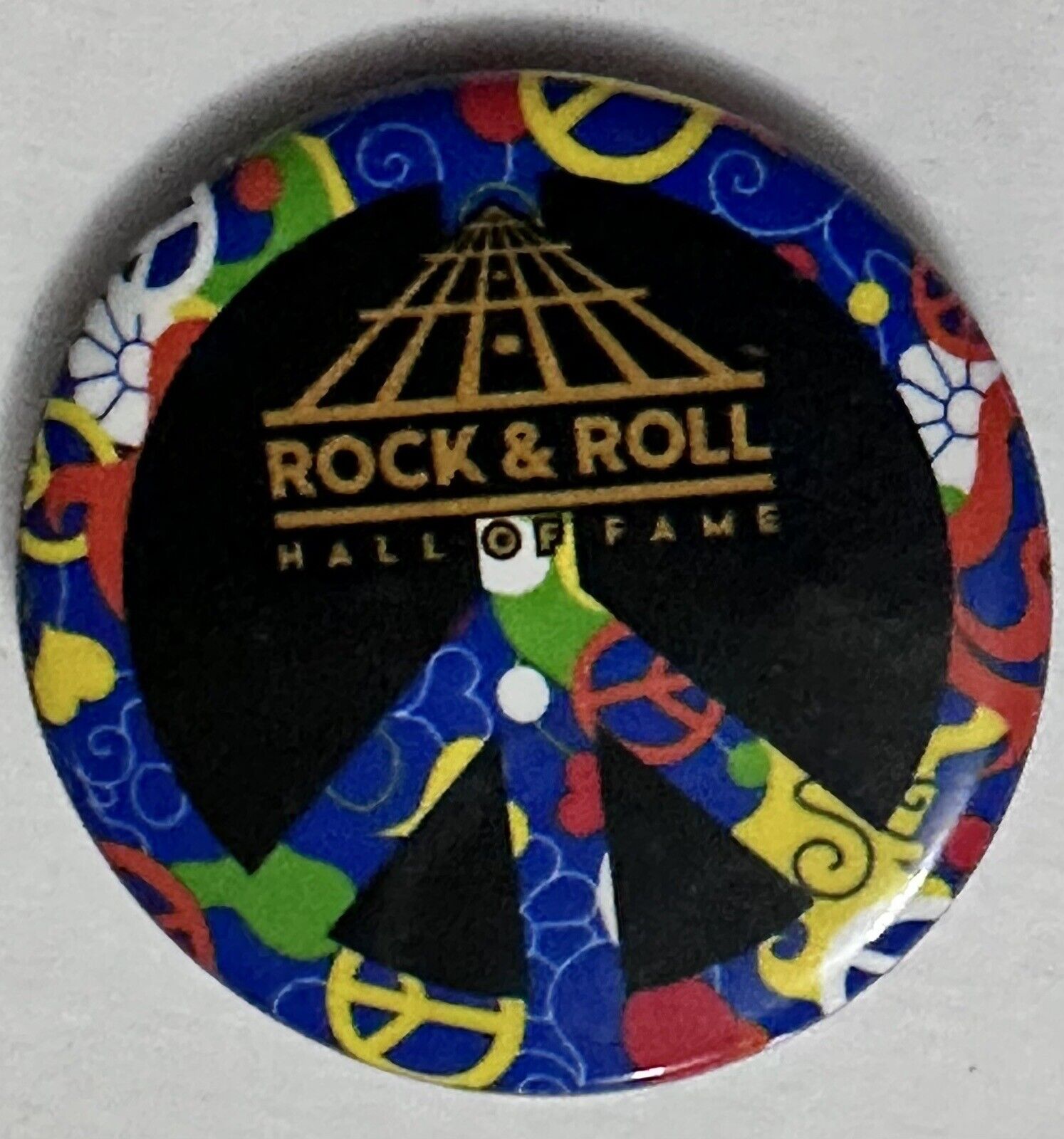 Rock & Roll Hall of Fame Cleveland, Ohio 1” Pinback Button