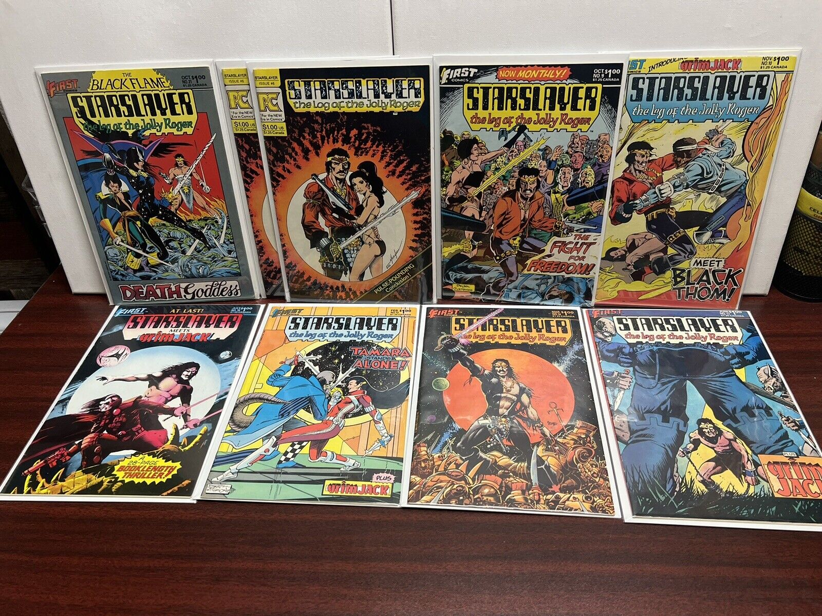 Starslayer Collection Lot Of 9 Books , 1982 Cgc Ready💯🔥