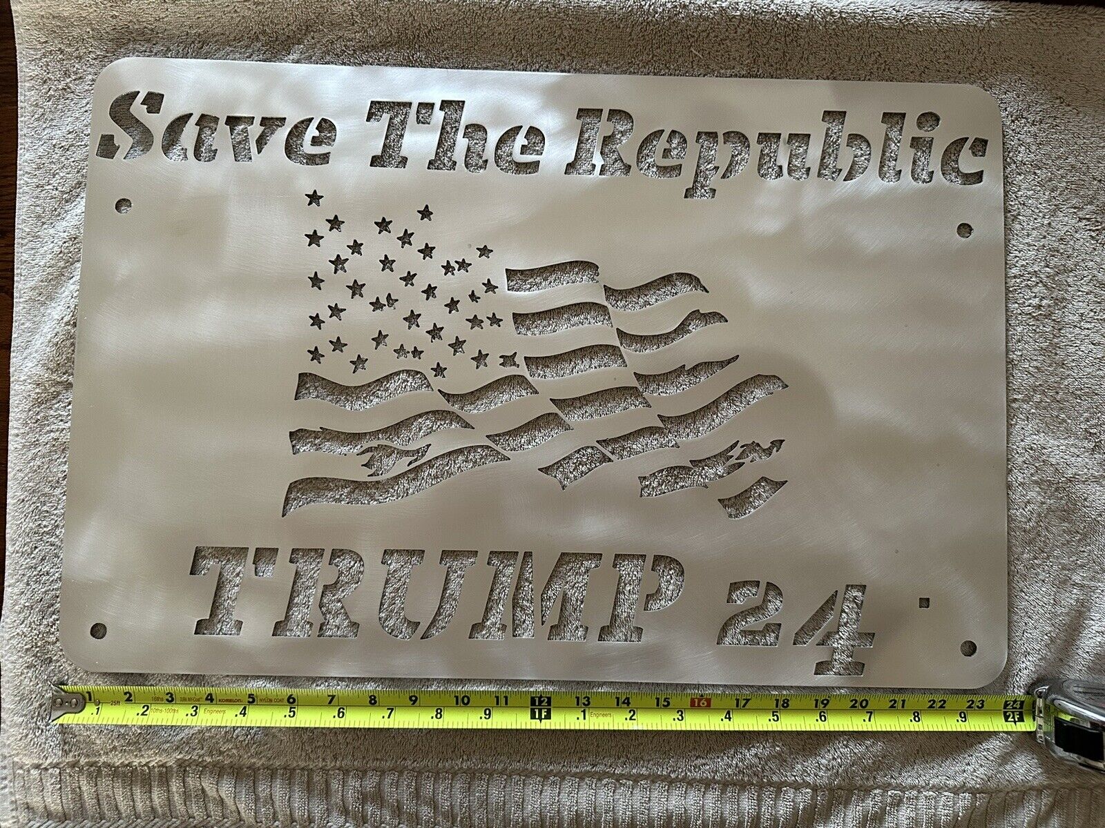 Anti-theft Trump Sign(aluminum)