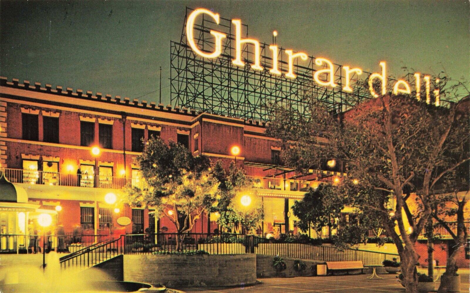 Postcard Ghirardelli Square San Francisco California CA Vintage