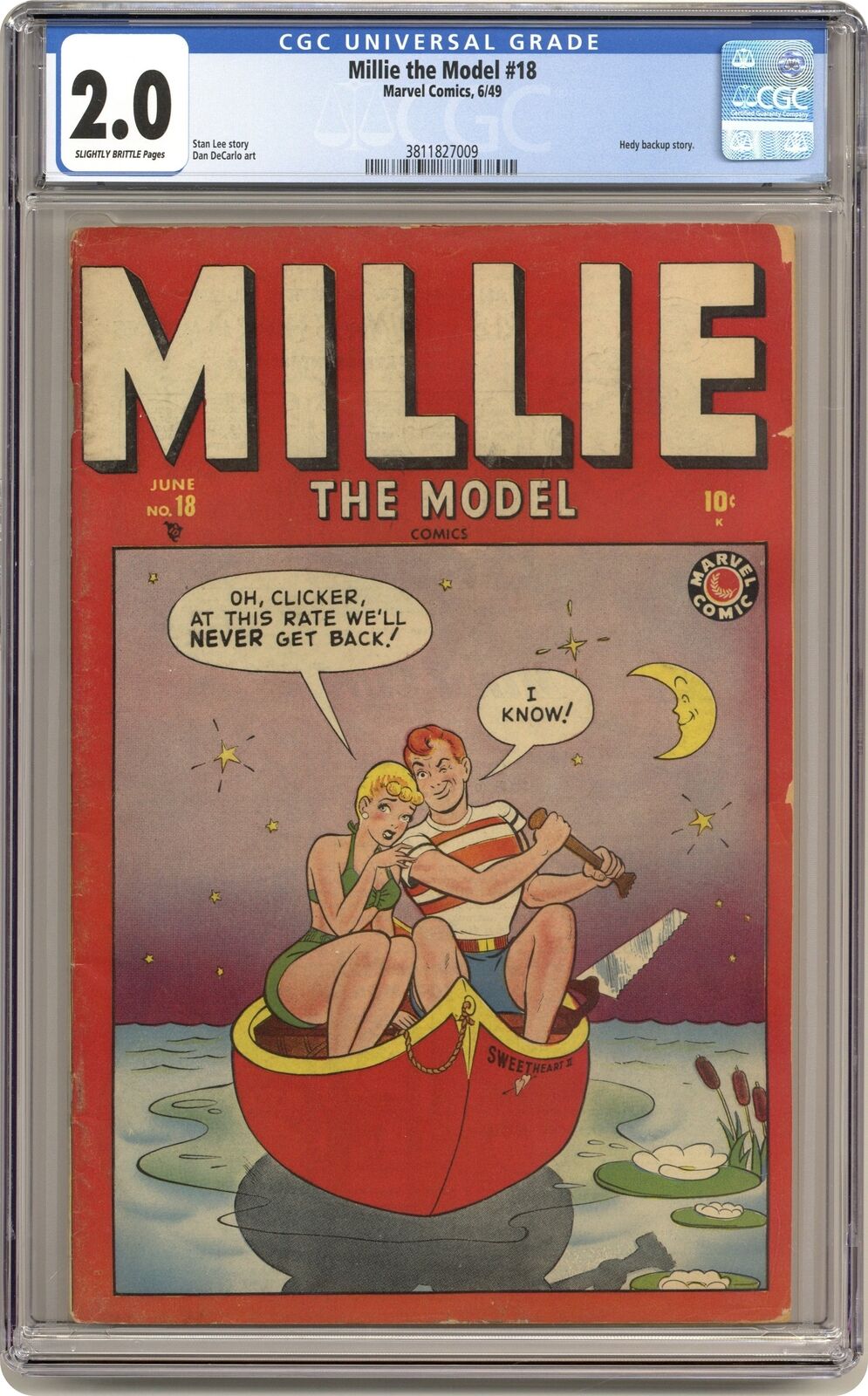 Millie the Model #18 CGC 2.0 1949 3811827009