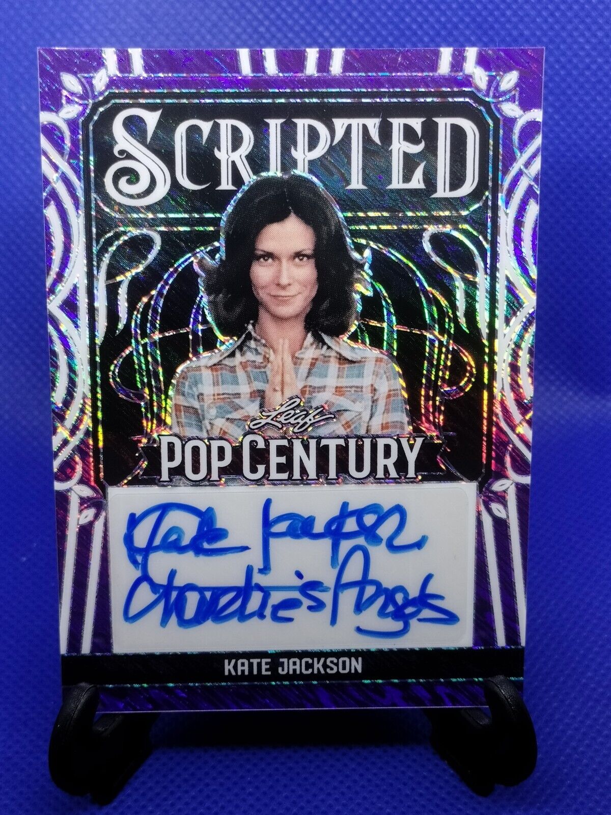 2024 Leaf Metal Pop Century Kate Jackson Purple Shimmer Prismatic Autograph# 2/8