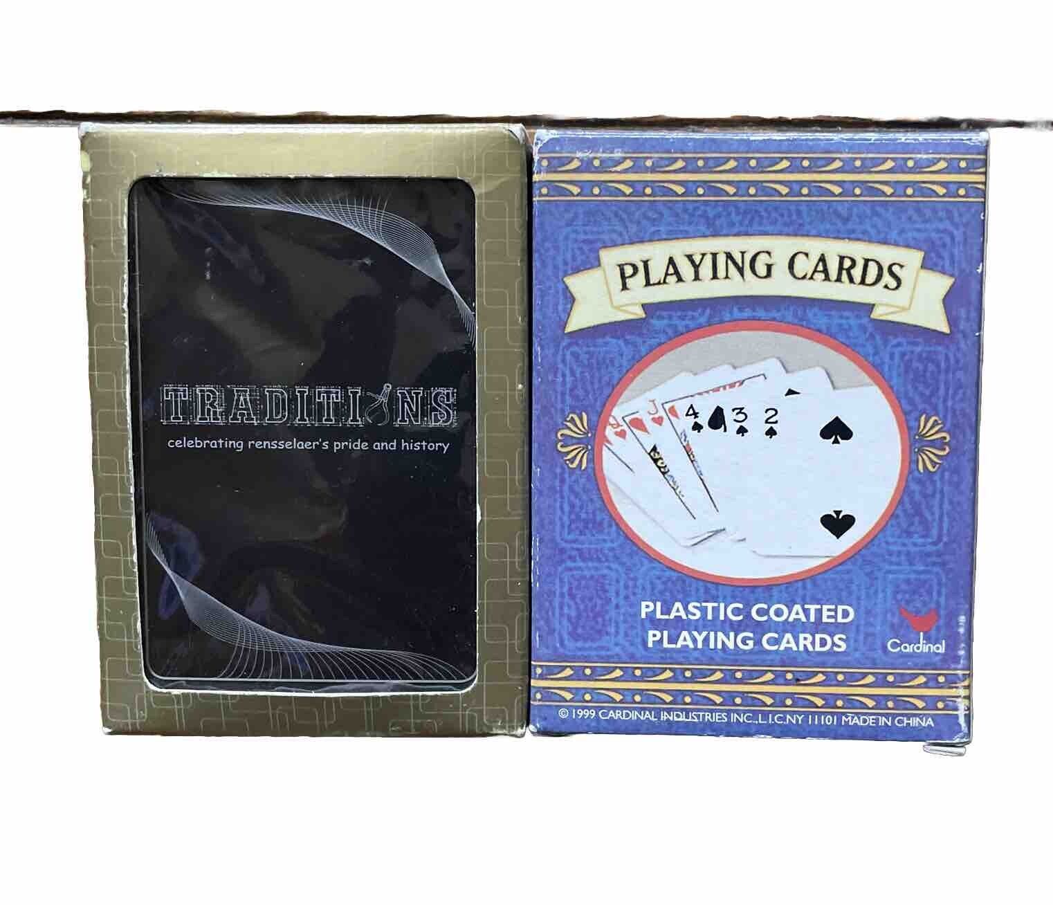GEMACO TRADITIONS RENSSELAER, & CARDINAL 1999 Playing Cards Lot NICE