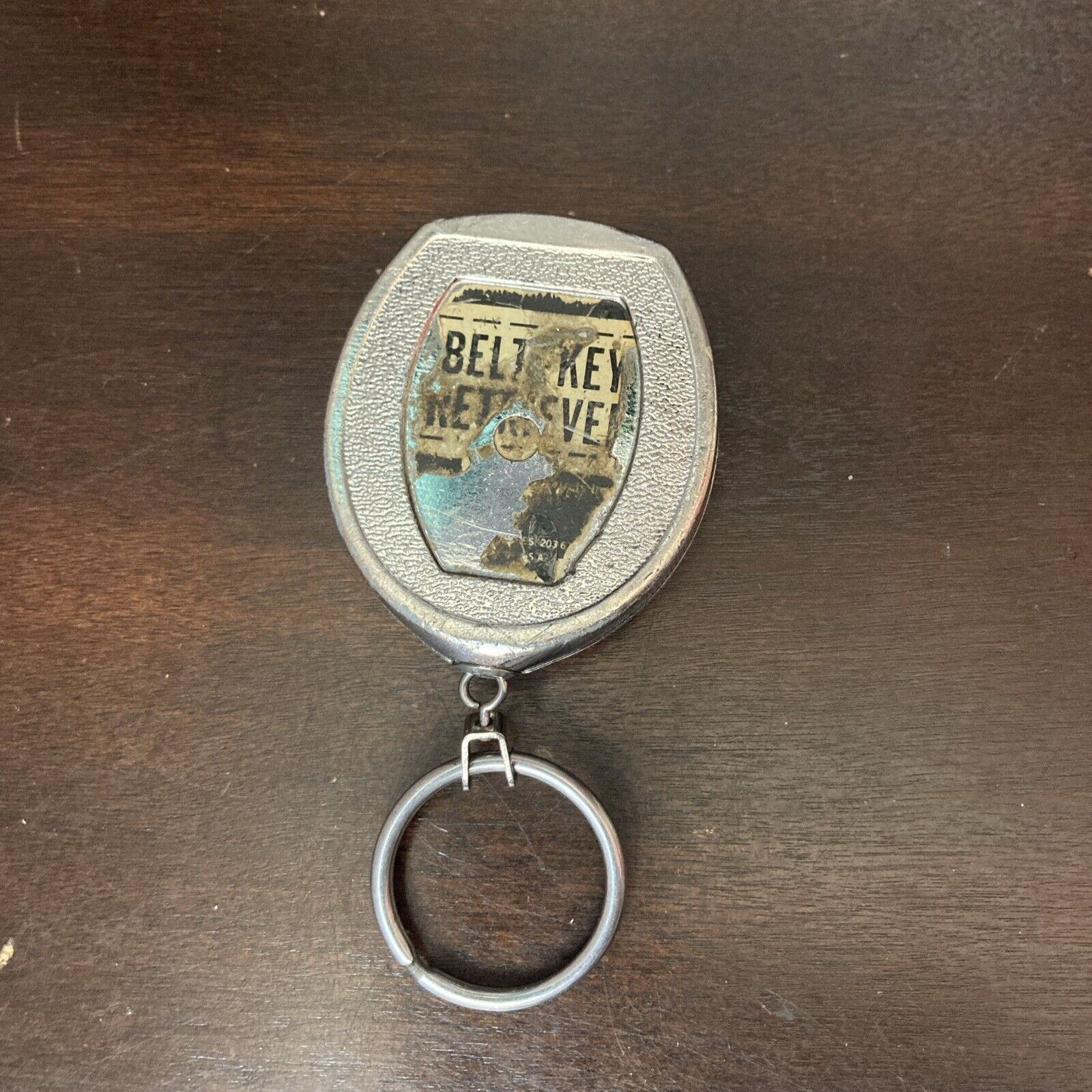 VTG Key-Bak Retractable Key Chain with Belt Clip And Key Ring Key Return USA