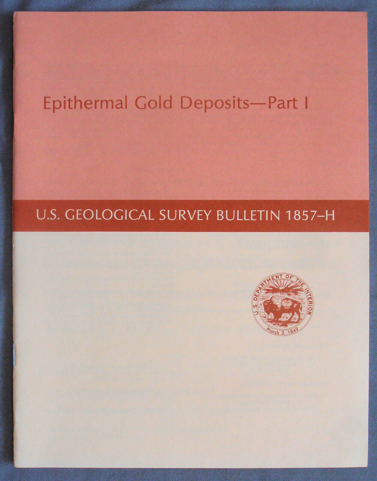 Epithermal Gold Deposits Goldfield Gold District, Esmeralda and Nye Counties NV