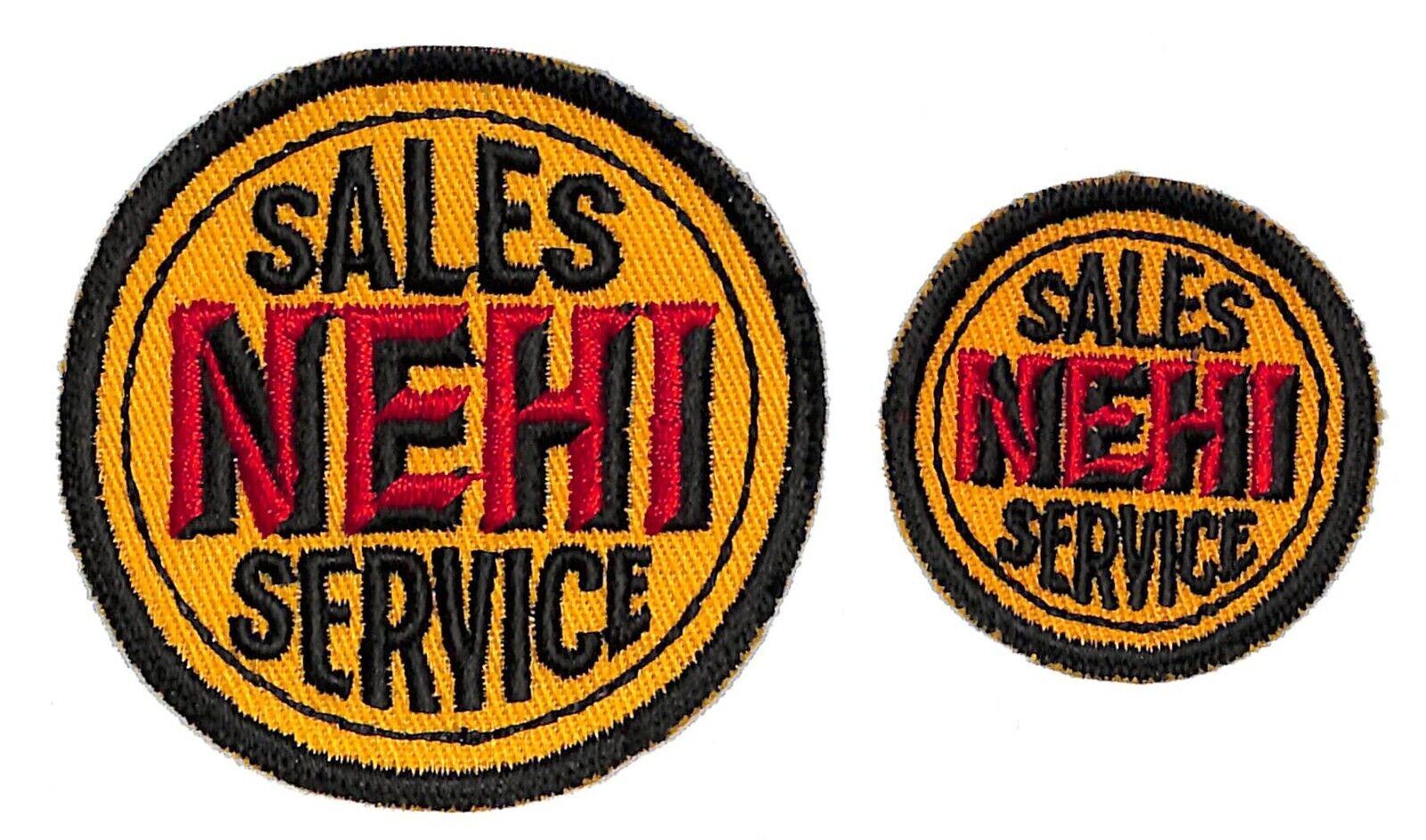 Nehi Sales Service Pair of Embroidered Soda Patches c1940\'s-50s VGC Scarce