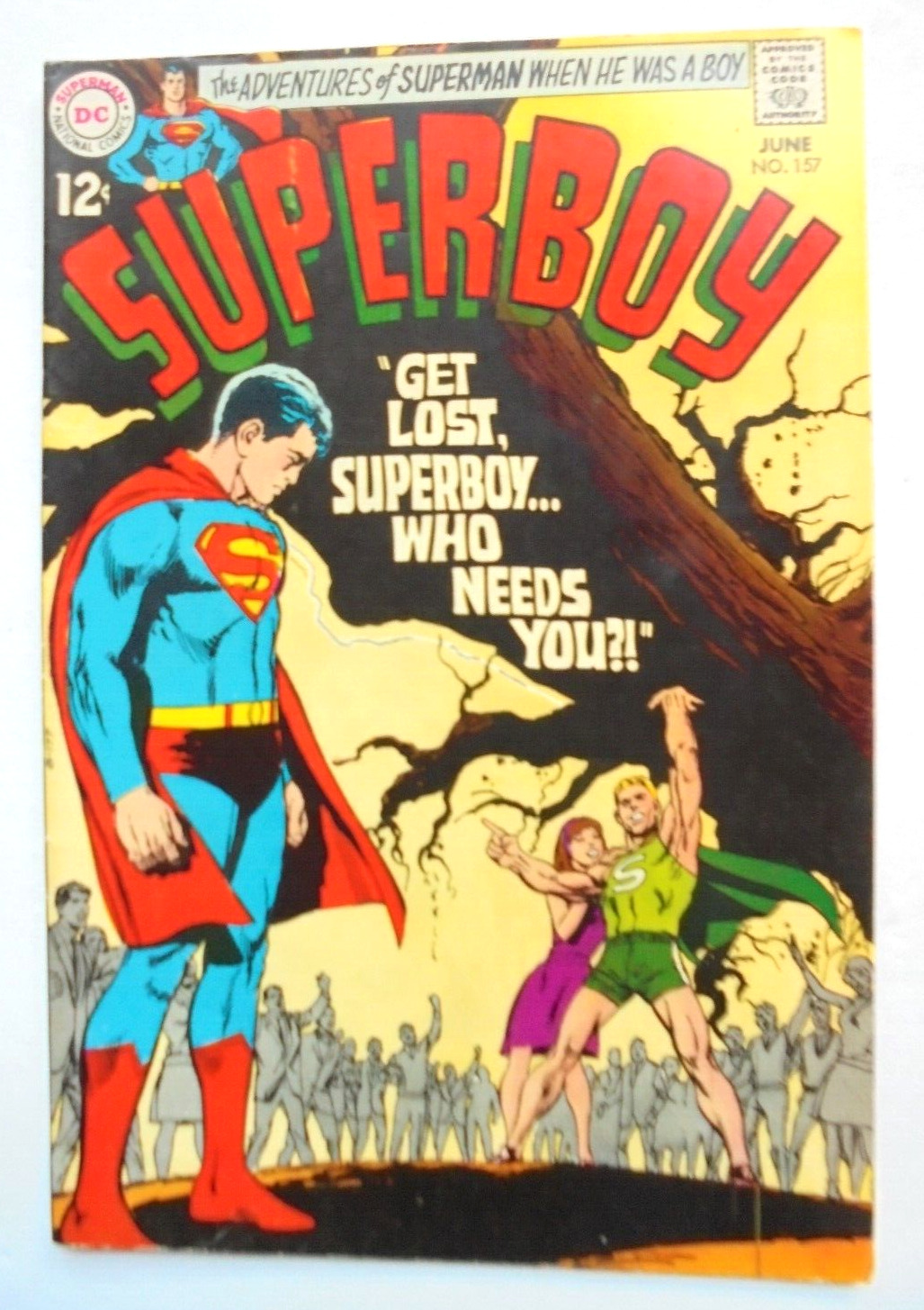 Superboy #157 Neal Adams Cover(June1969) 12¢ LOOK