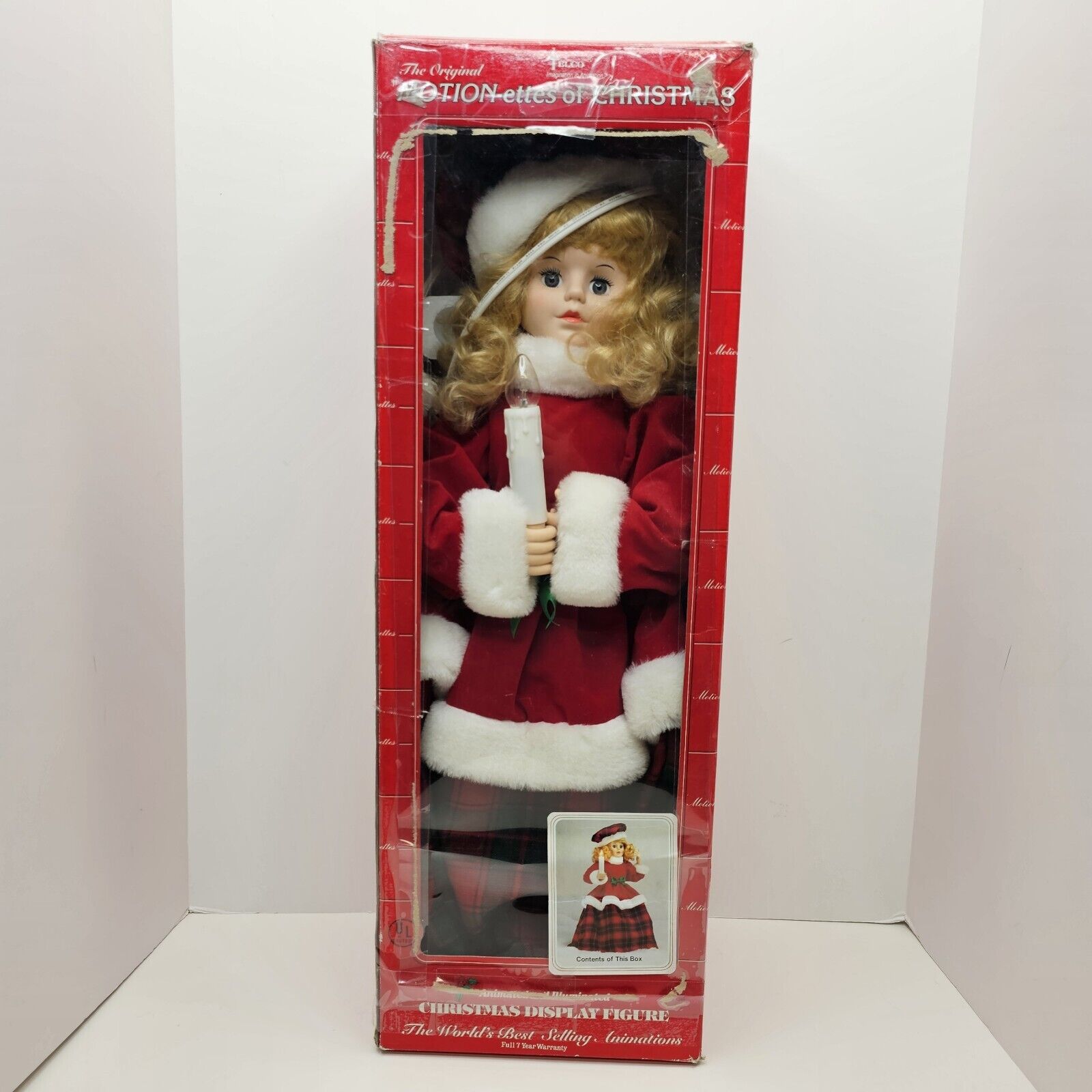 Vintage 1991 Telco Classics 18” Holiday Time Christmas Caroler Doll