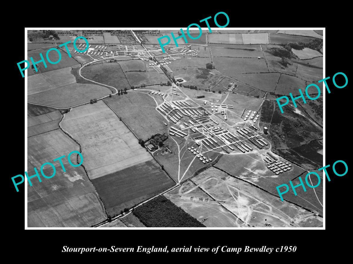 OLD POSTCARD SIZE PHOTO STOURPORT ON SEVERN ENGLAND CAMP BEWDLEY c1950