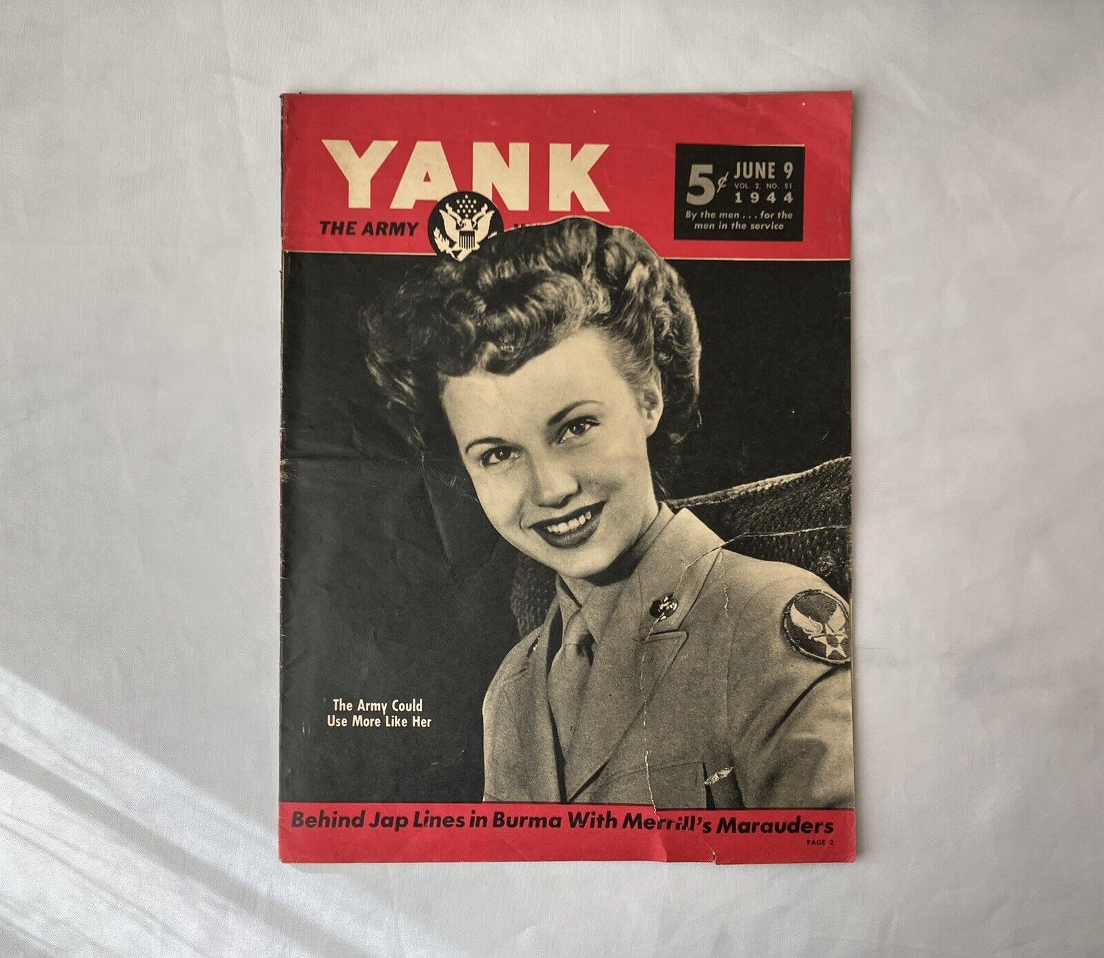 WWII Yank The Army Weekly Magazine, June 9, 1944, Vol. 2, No. 51