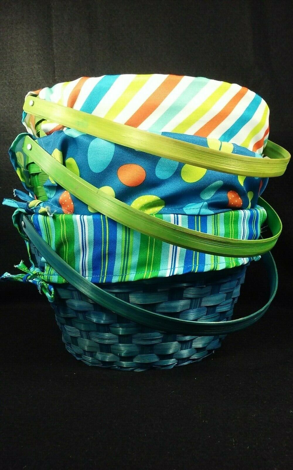 Dan Dee Collector\'s Choice Set Of 3 Woven Easter Baskets 