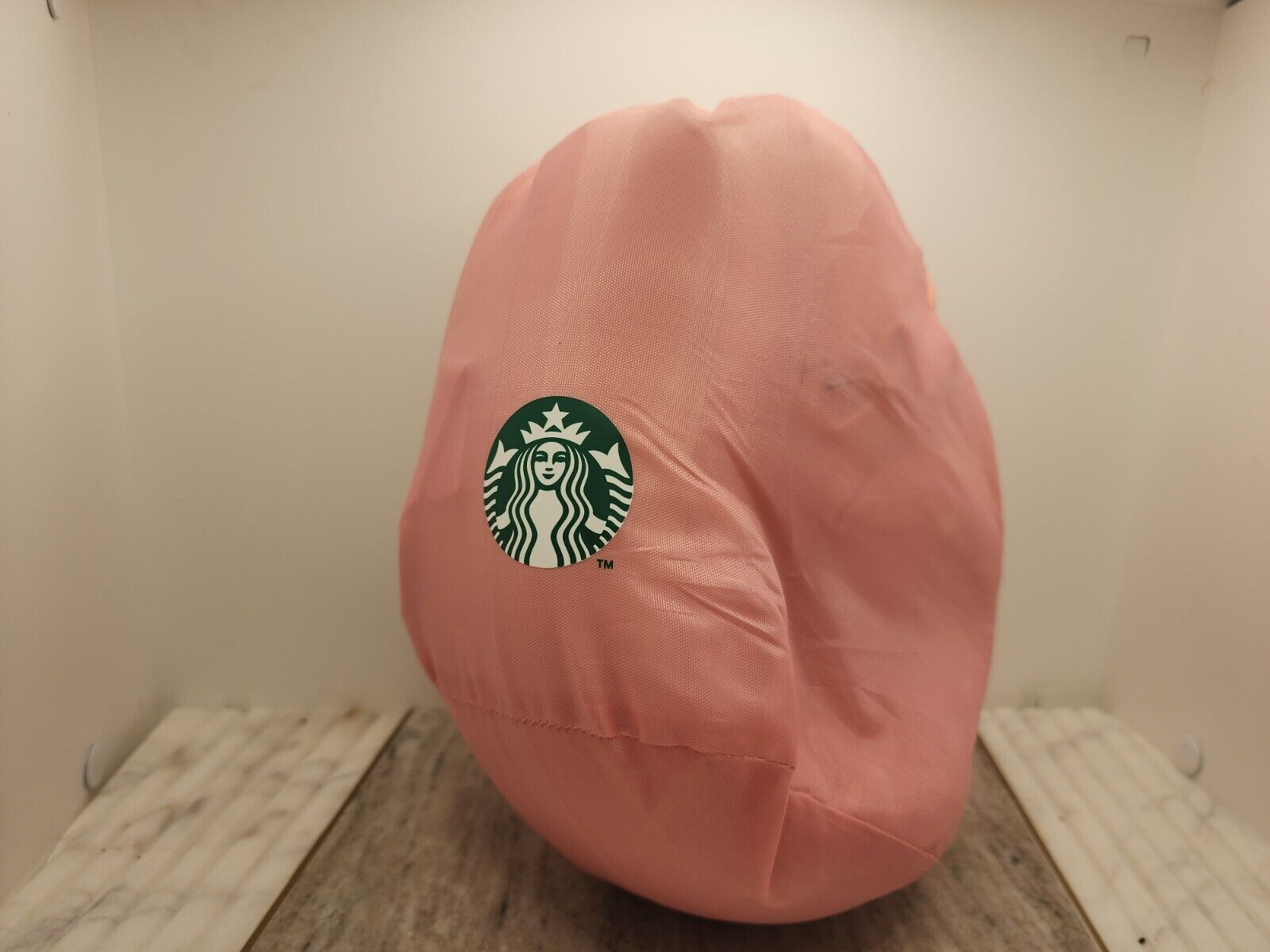 Starbucks Travel Neck Pillow with Pouch bag Pink  \