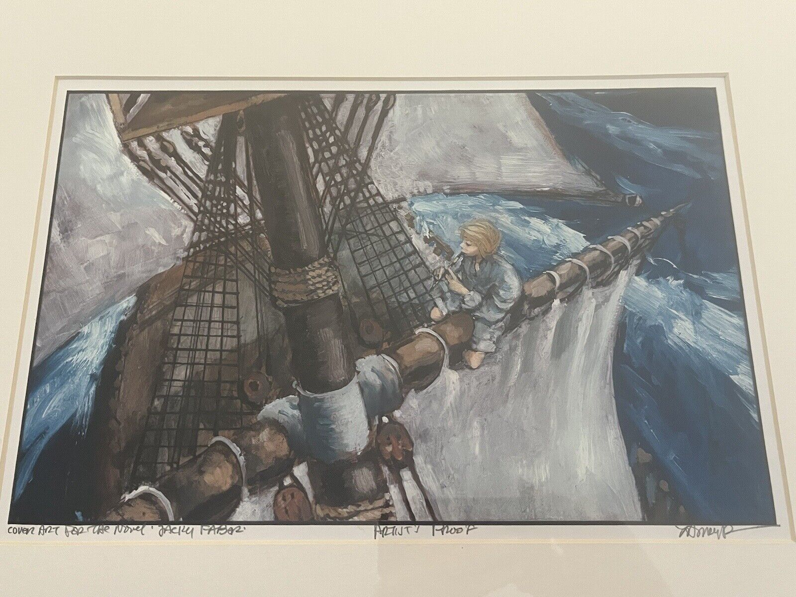 Rare Jack Jacky Faber Pirate Artist Proof Book Cover Art Signed by Meyer