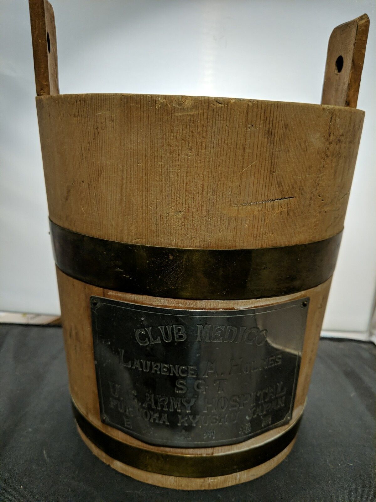 Army Souvenir Wooden Bucket \
