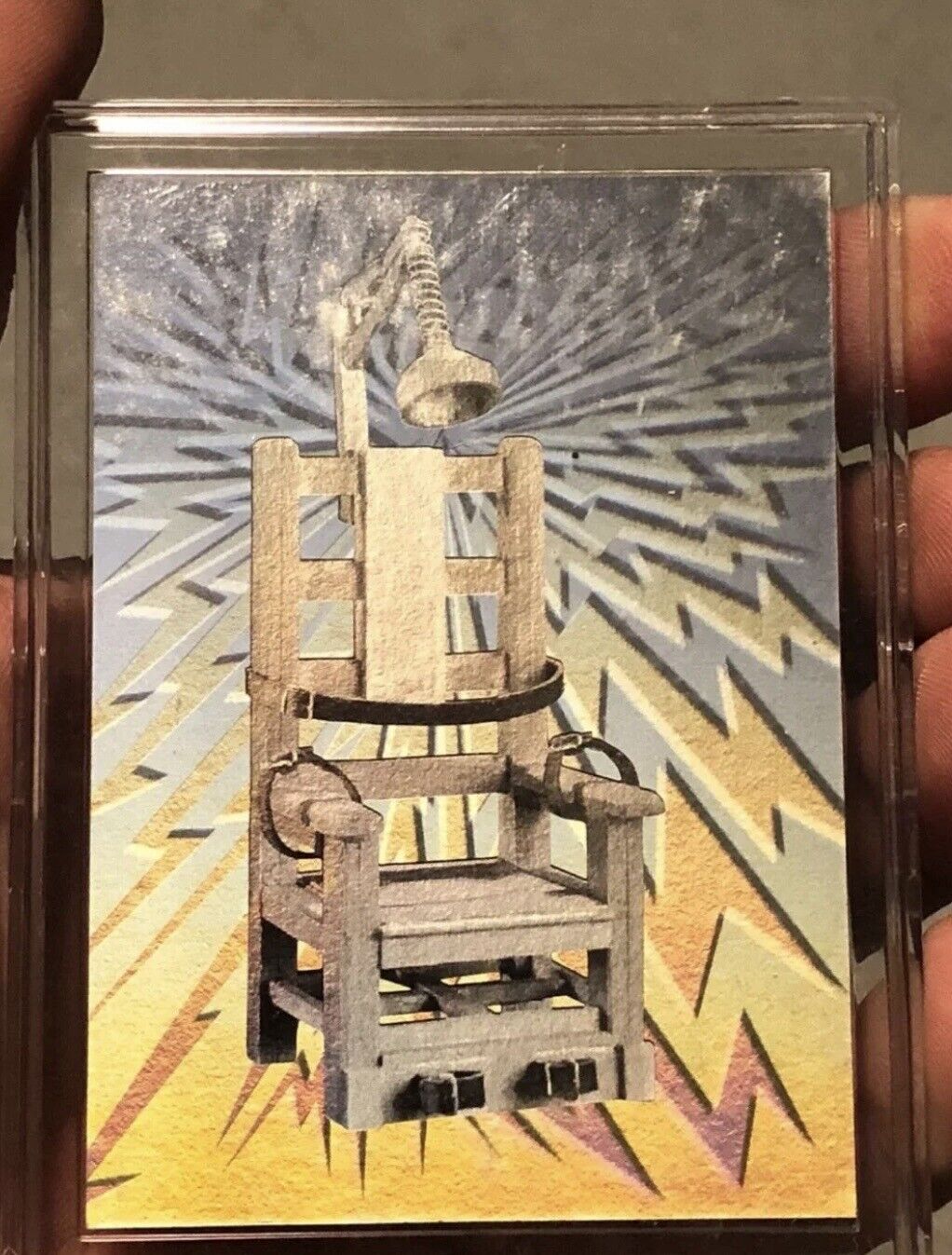 Extremely Rare Electric Chair Hologram Card True Crime Trading Card