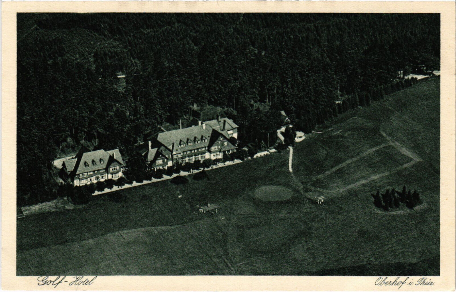 PC GOLF, SPORT, OBERHOF, GOLF HOTEL, vintage postcard (b45896)