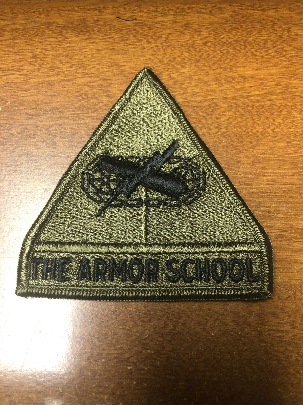 US Military Armored Division The Armor School Patch OD GREEN