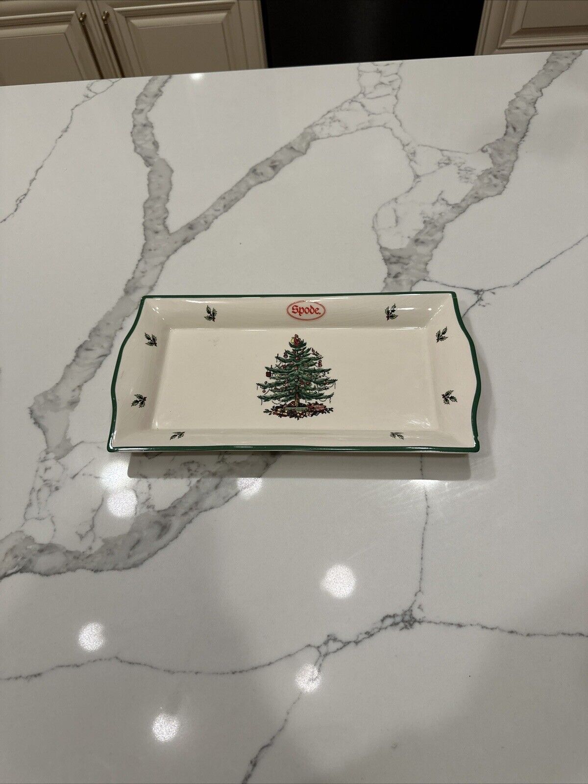 Spode Christmas Tree  12’ Ceramic Sandwich Tray