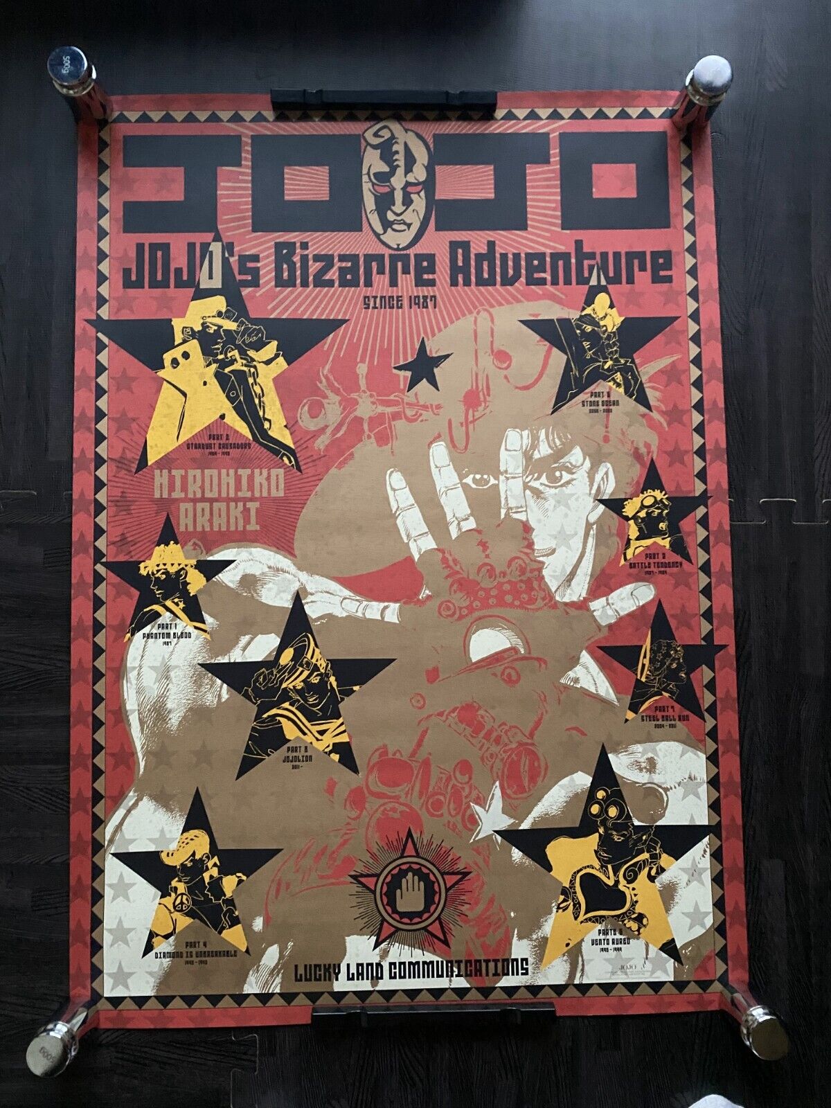 JOJO\'s Bizarre Adventure Exhibition A1 Art Poster Tokyo Limited  Hirohiko Araki