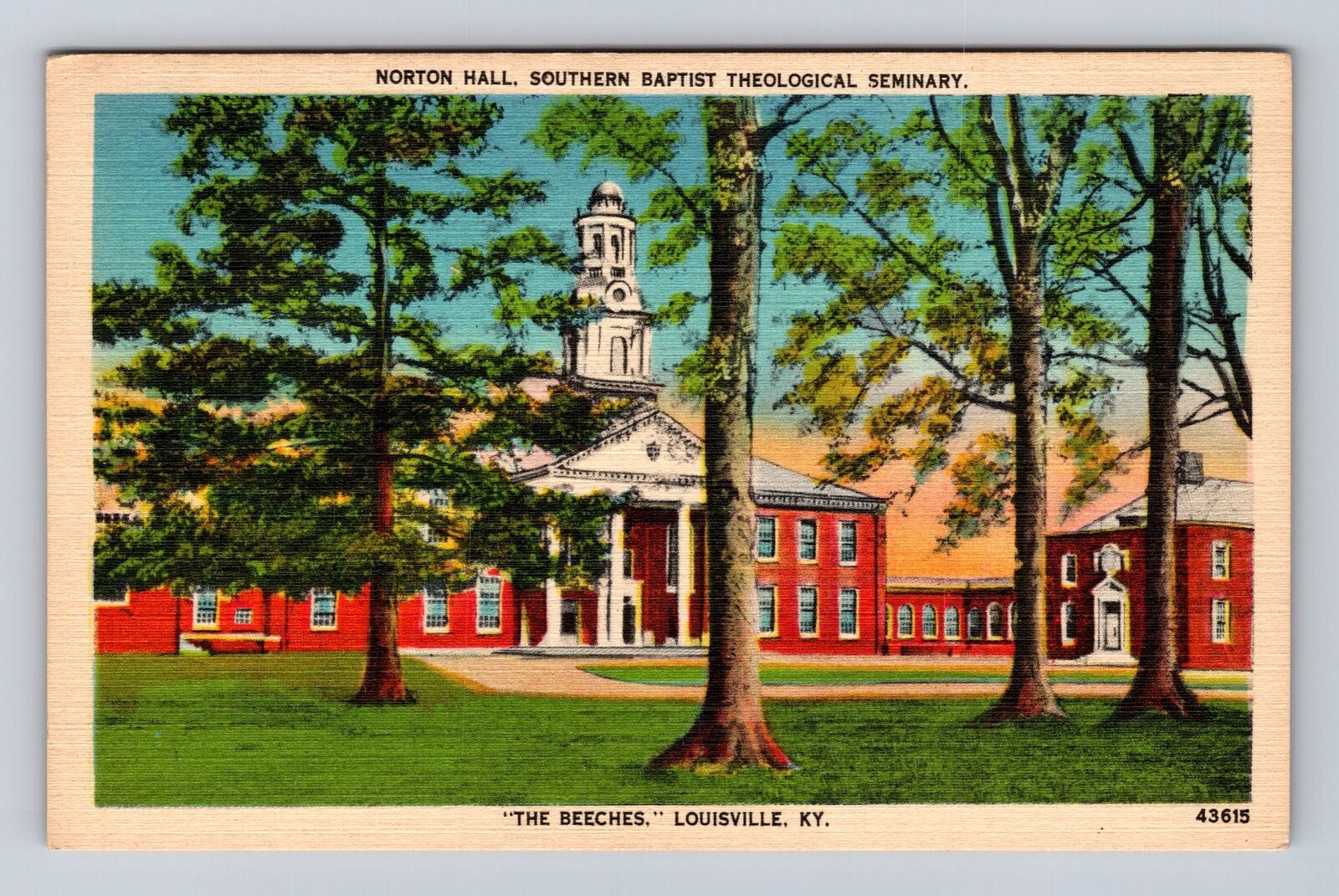 Louisville KY-Kentucky, Southern Baptist Theological Seminary Vintage Postcard