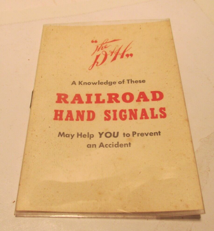 vintage railroad D & H Railroad Hand signals help you prevent accidents trains
