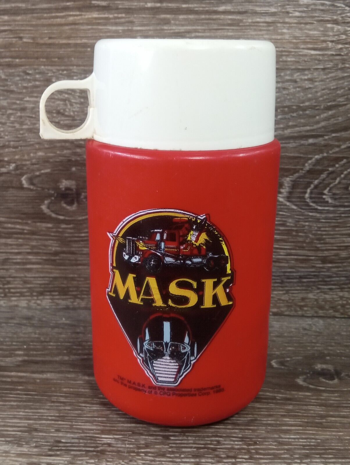 MASK M.A.S.K. Lunchbox  Replacement Thermos Red  Vintage 1985