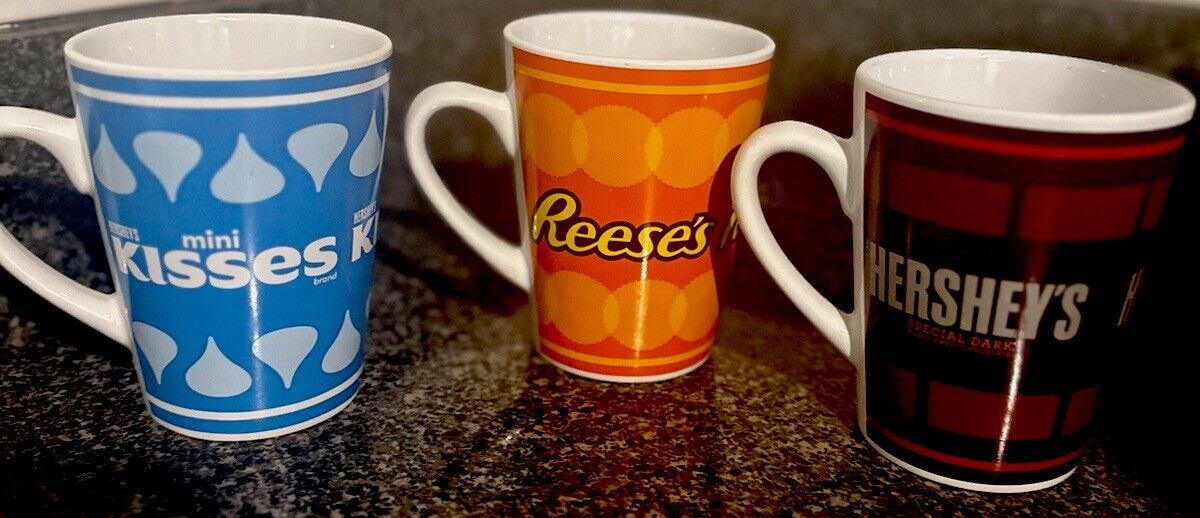 Hersheys Dark Chocolate, Minis And Reese’s Mugs All Three