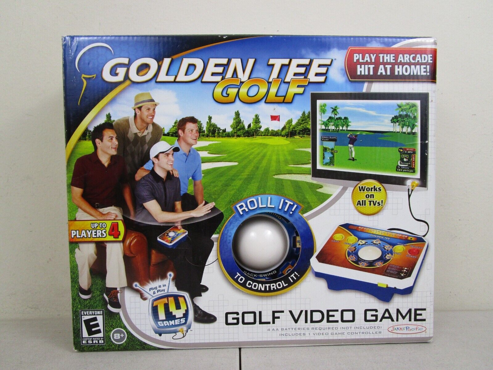 2011 Jakks Pacific Golden Tee Golf Plug N Play Classic Home TV Edition Game New