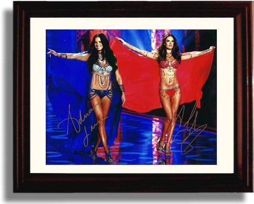 16x20 Framed Adriana Lima and Alessandra Ambrosio Autograph Promo Print -