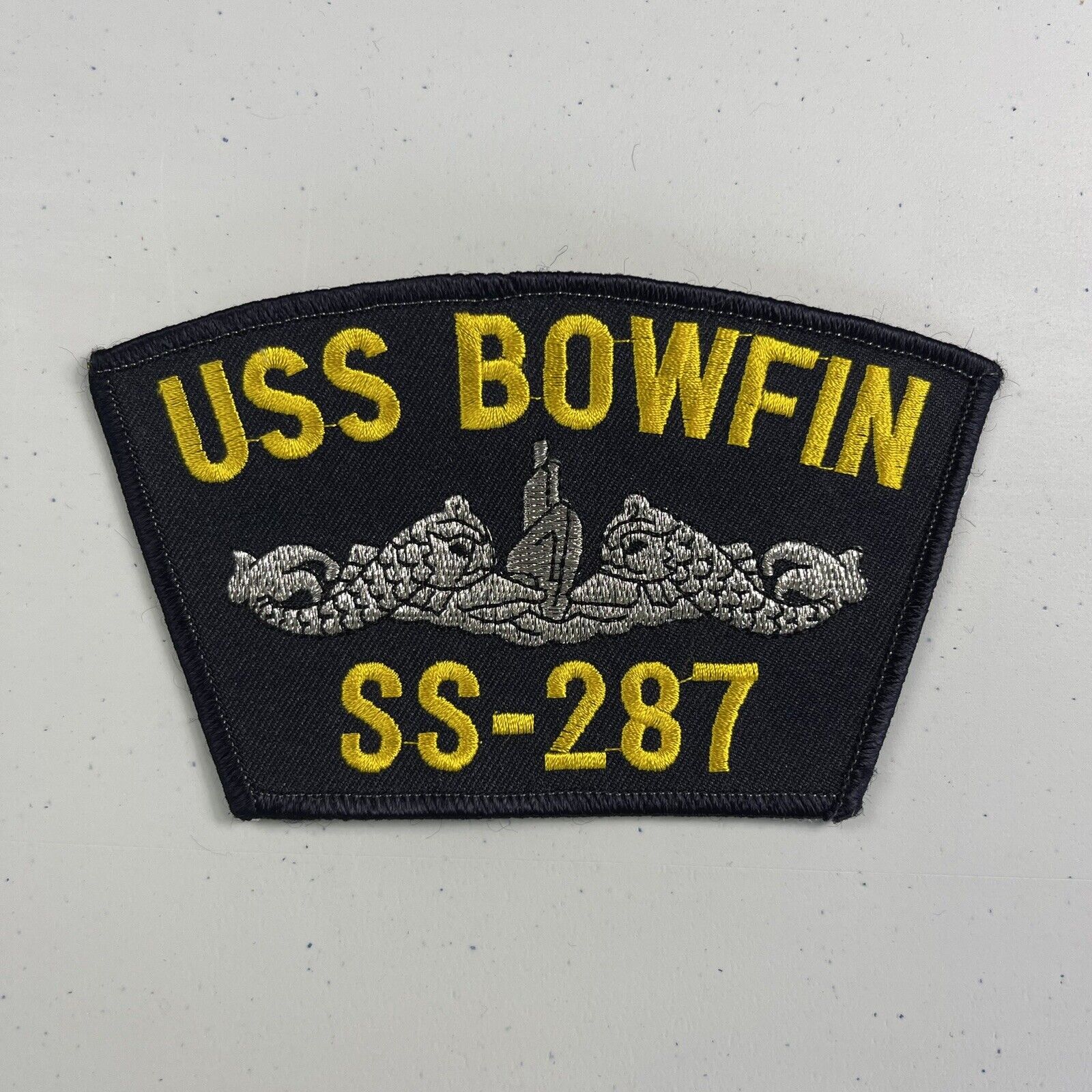 US Navy SS-287 USS Bowfin Submarine Cap Patch Iron New