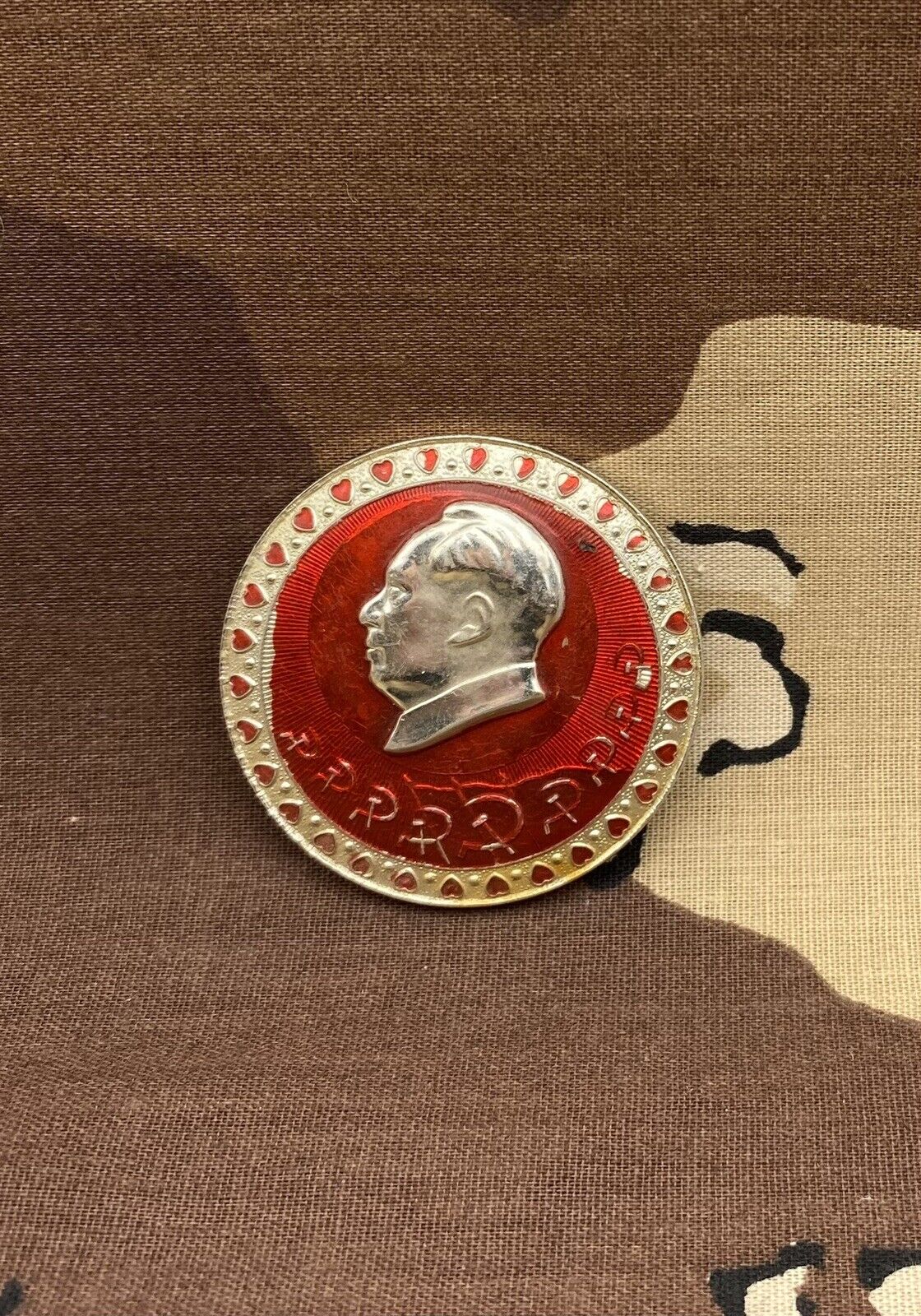 Original Mao Zedong Cultural Revolution Badge, Communist China (6)