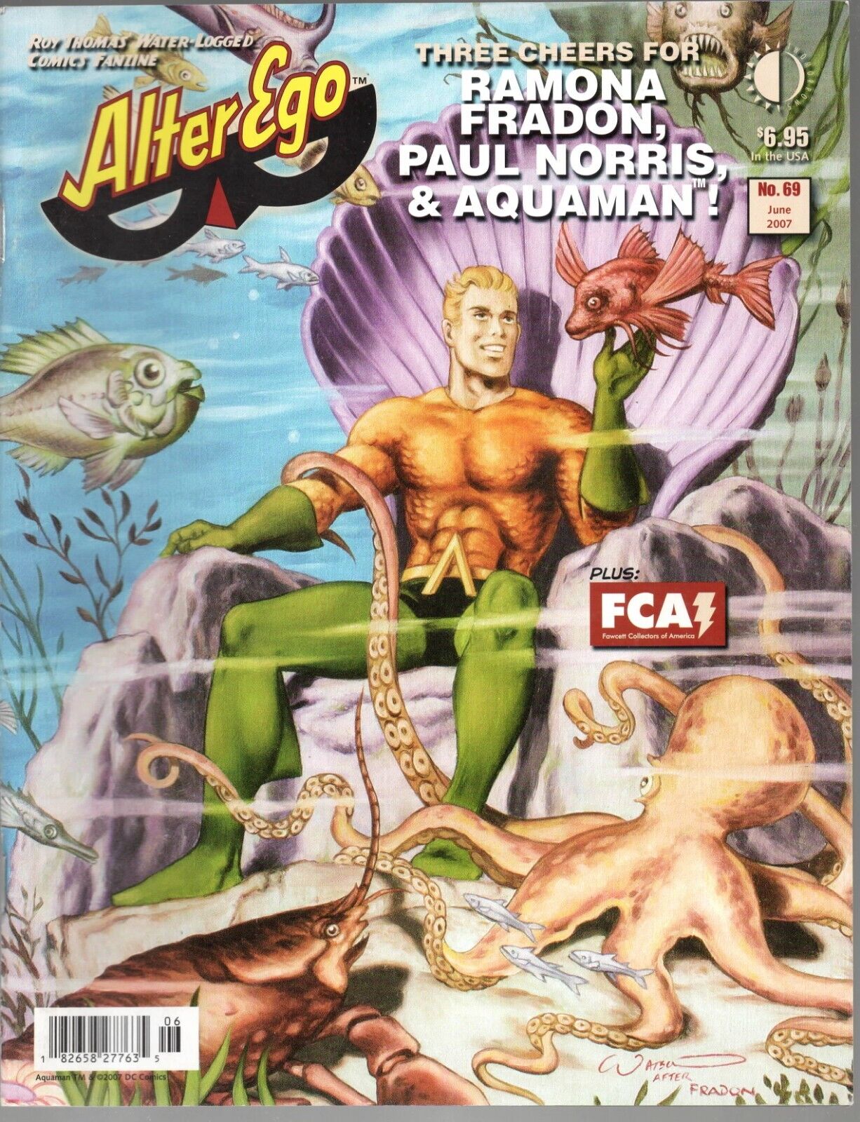 Alter Ego #69 Ramona Fradon Paul Norris 2007 Aquamon Comics History fanzine
