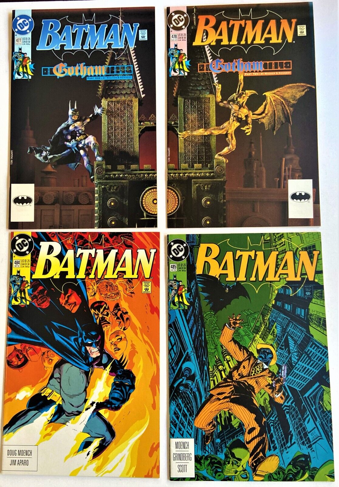 BATMAN #477 #478 PLUS #484 AND #485  TWO COMPLETE STORY ARCS