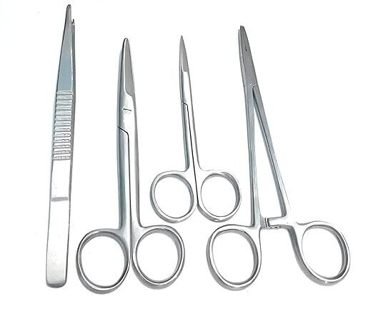 Instrument Set of 4 pcs. (Toothed Forceps 6\