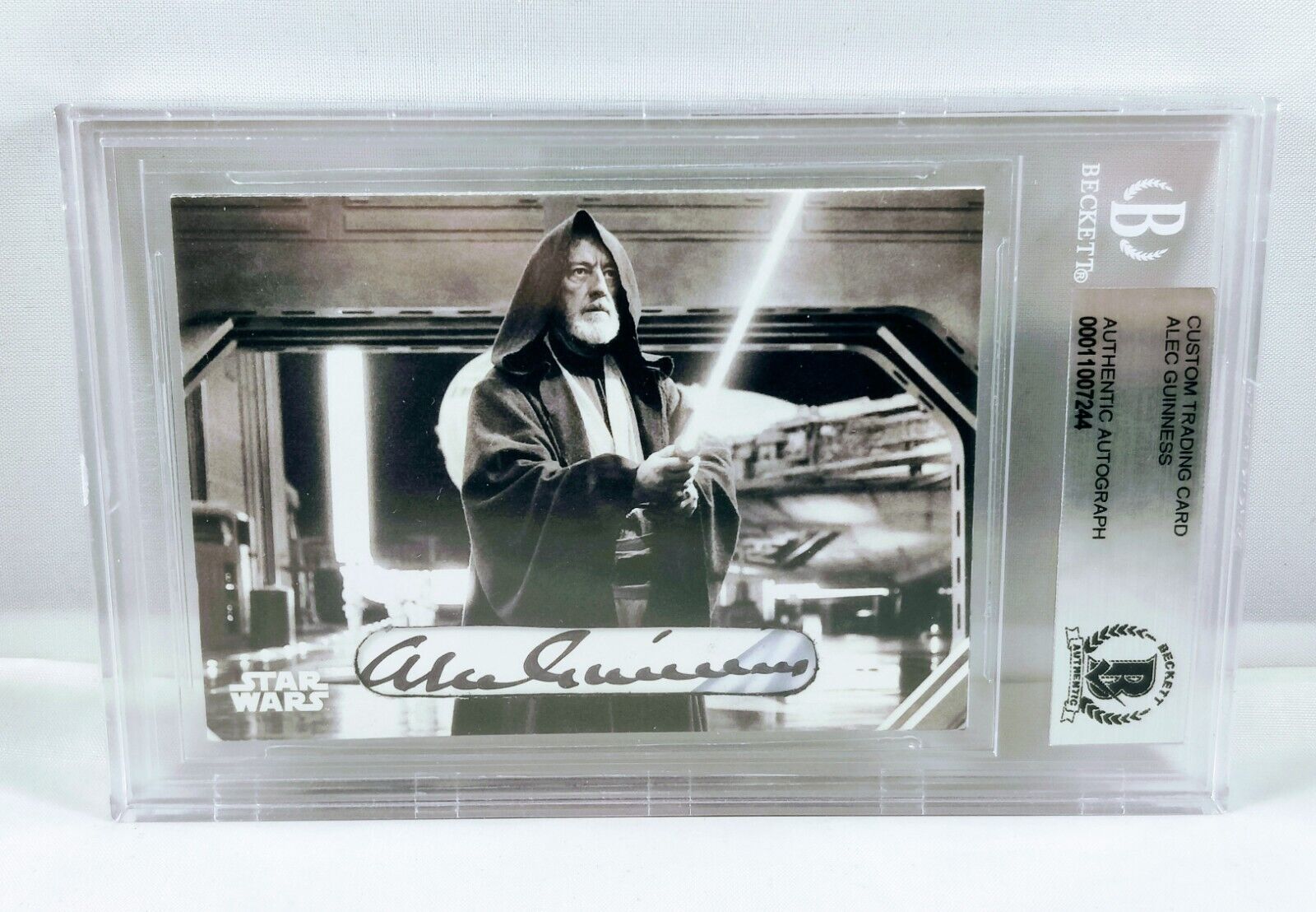 Star Wars Obi Wan Kenobi Alec Guiness Autographed Cut Card