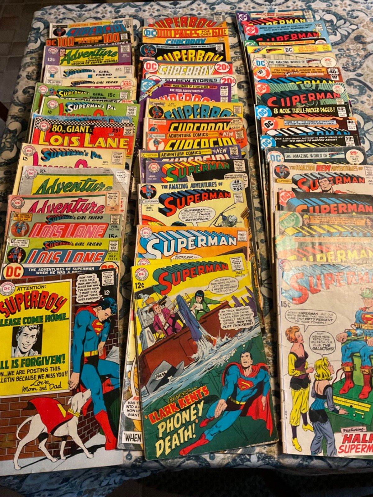 Lot of 48 DC Superman Superboy Supergirl Comic Books 