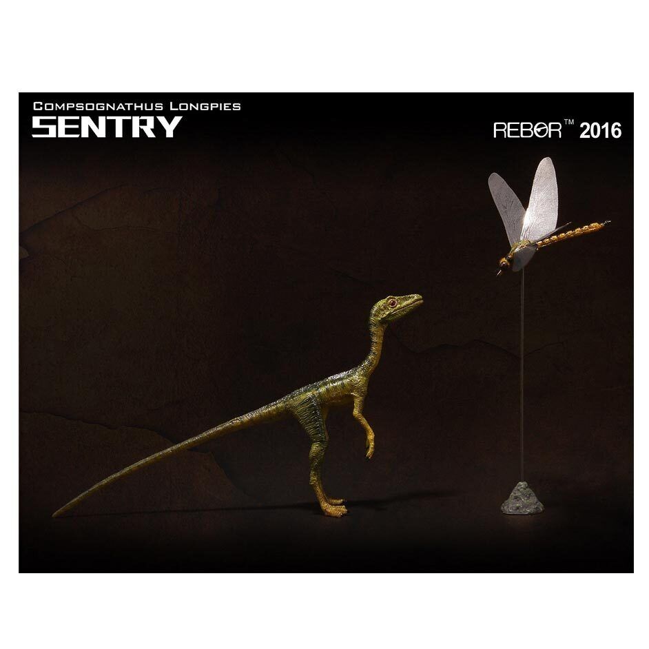 Rebor Compsognathus Sentry Dinosaur Toy Model Figure based in Jurassic Park II 