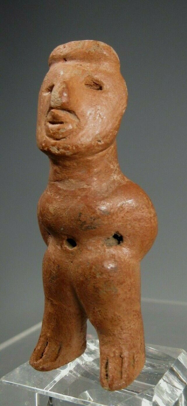 Fine Pre Columbian Costa Rica Costa Rican Standing Pottery Figure ca. 1200 AD